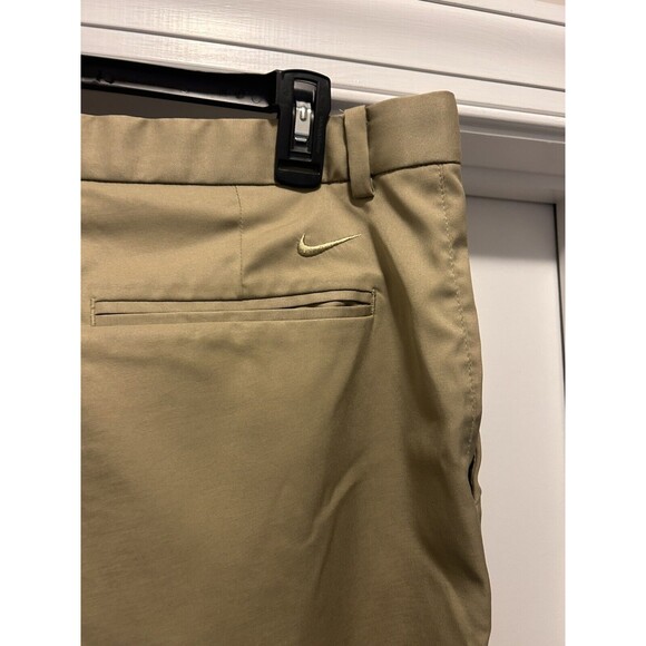Nike Dri Fit Golf Pants Mens Size 36x30 Tan Khaki Stretch Fit Straight Leg Beige - Picture 5 of 7